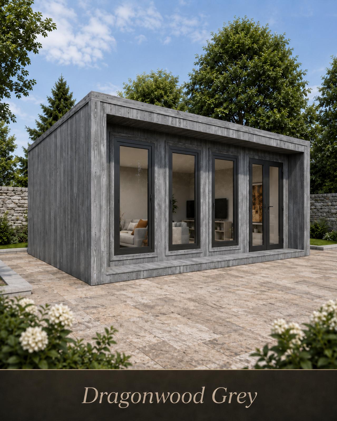 Charred timber cladding close-up
