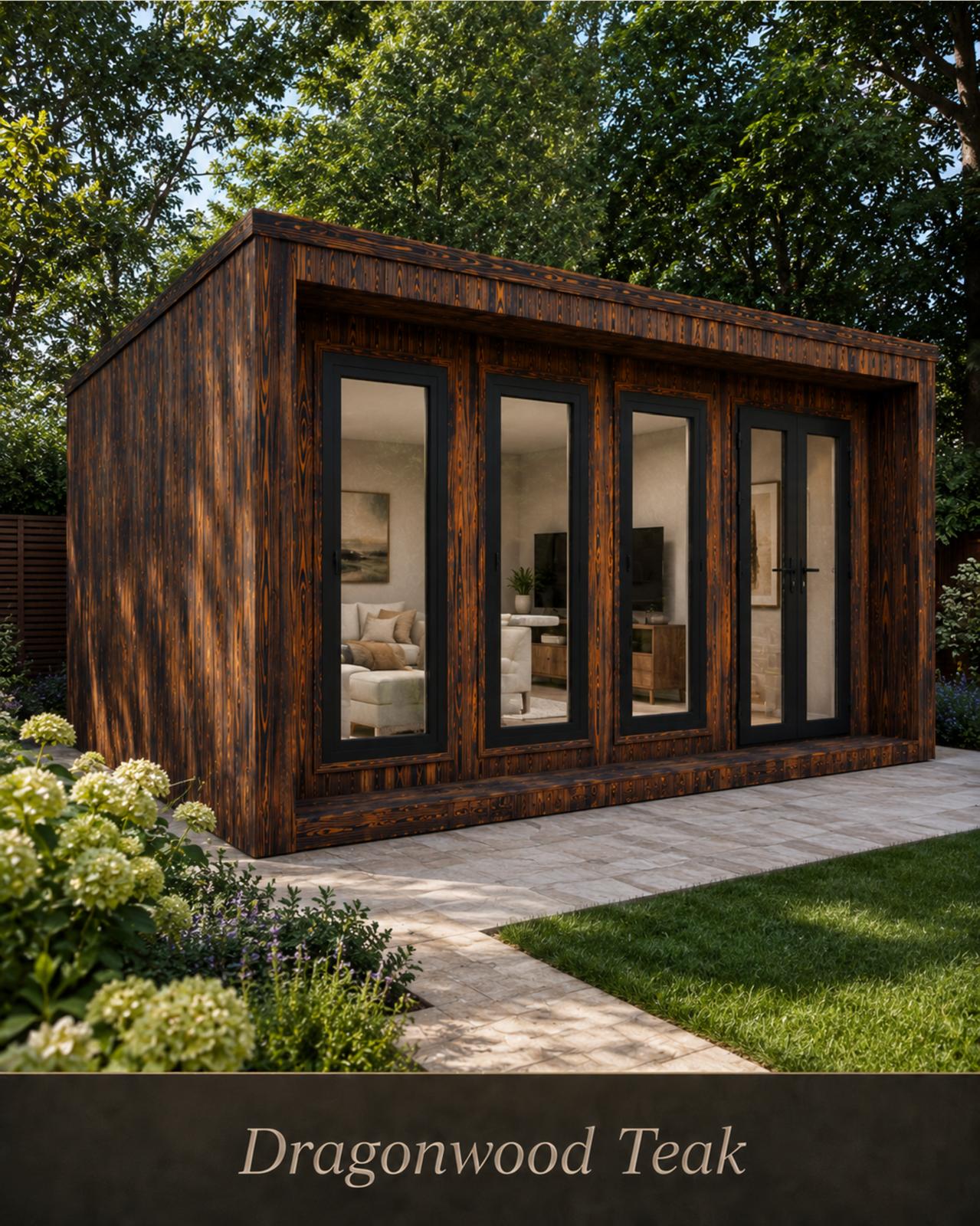 Charred cladding installation