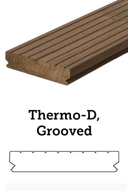 Thermo Decking, Grooved