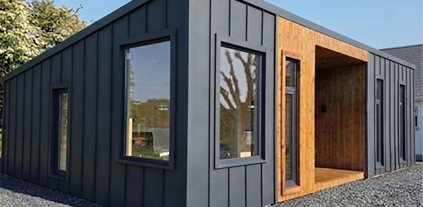 ThermoWood timber and metal cladding finishes